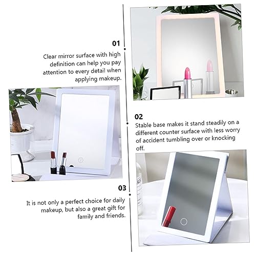 Miroir de maquillage à LED pliable contre le mauvais éclairage - 5