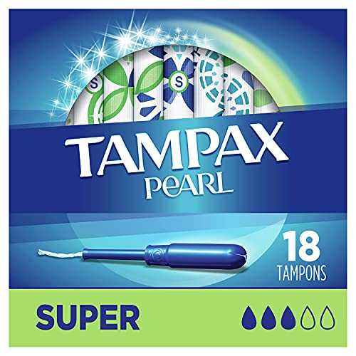 Tampax Pearl Super Plastic Tampons, 18 Count (Unscented) - Image 2