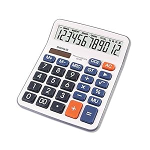 OSALO Rekenmachine desktop calculator kantoor 12-cijferige grote toetsen LCD-scherm (OS-6M)