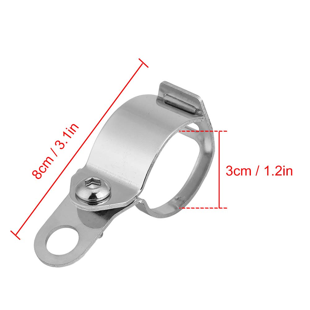 ANKIA Staffe Per Frecce Moto Universali In Metallo – Morsetti Per Forcella 30-45 Mm, Con Viti, Colore Nero