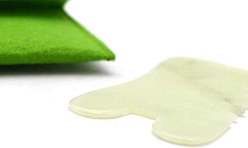 Miniatura 6 de Peine de masaje de jade portátil multifunción, herramienta de masaje de raspado Gua Sha, peine de masaje de jade portátil multifunción, adecuado