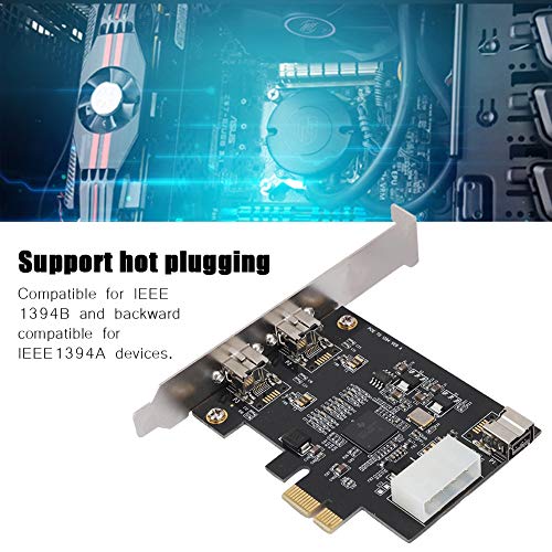 image for Yoidesu Firewire Ports PCI-Express Controller Card PCI E to 3-Port 139