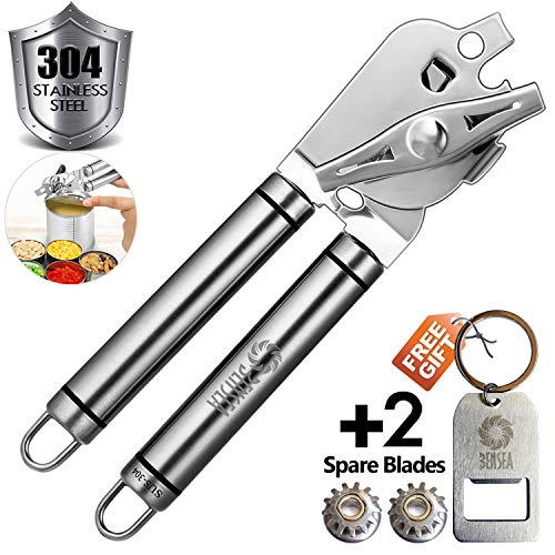 BENSEAO Can Opener Manual Can Opener Smooth Edge Can Openers for Seniors