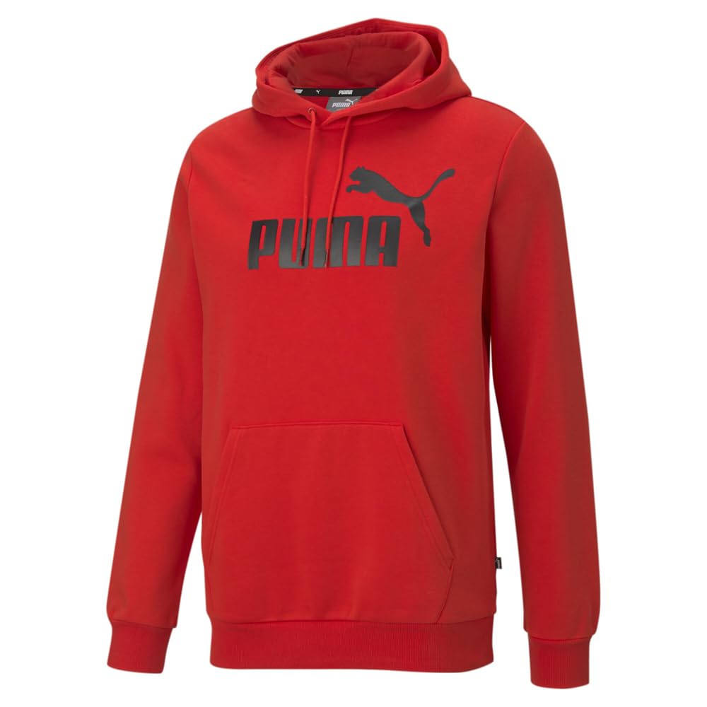 PUMA Men's Essential Hoody Fleece Big Logo Hooded Sweatshirt