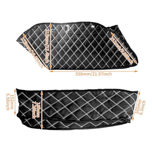 Doublure de moquette pour Indian Roadmaster Chieftain finition fil blanc - 5