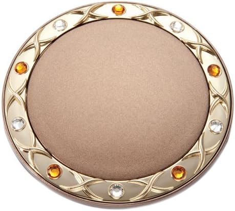 Brandon Femme M796 5X Normal View Swarovski Rhinestone Compact Mirror, Bronze