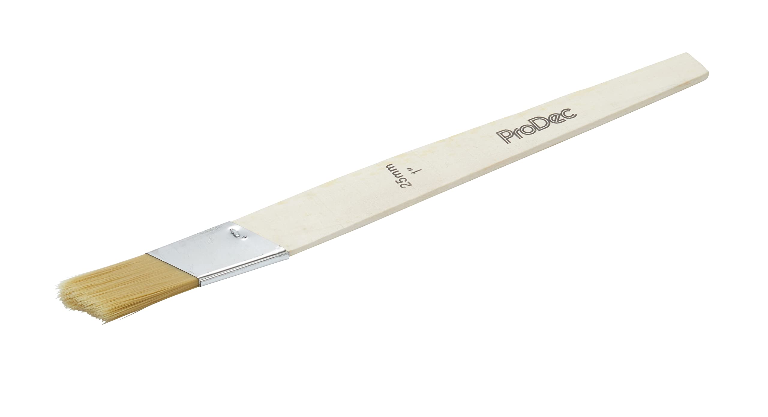 ProDec 1 inch Slant Cut Angled Synthetic Lining Fitch Brush for Precise Paint Application and Sharp Lines Ideal for Detail Work, Touch Up, Window Frames, Edges, Corners, Narrow Areas, 1" 25mm
