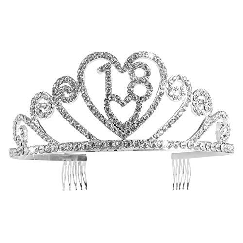 Frcolor 18th Birthday Tiara Adult Ceremony Rhinestone