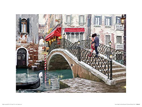 The Art Group Richard Macneil (Venice Bridge) -Art Print 30 x 40cm, Paper, Multicoloured, 30 x 40 x 1.3 cm