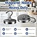 Grtard 110 LBS Strong Magnetic Hooks Heavy Duty, 4 Pack Neodymium Magnet Hooks for Hanging, Magnetic Hooks Cruise Magnet with Hooks for Cruise, Grill, Towel, Kitchen Indoor Hanging (Black)