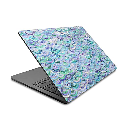 Vinyle autocollant MacBook Air 13.6 A2681 peau de protection marbre saphir et émeraude