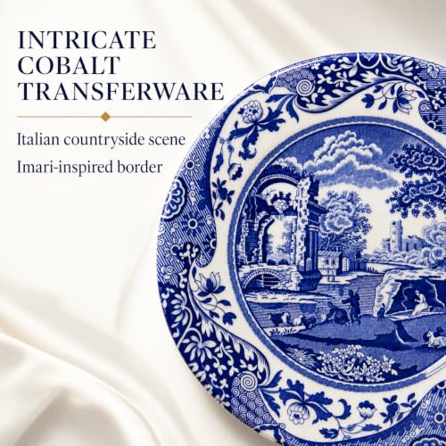 Spode BLI0160 Italian Bread and Butter Plate, Ceramic, Blue, White 1532474 - Image 4