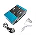 New Wayzon Mini Clip Metal USB MP3 Music Media Player + Earphone(Blue)