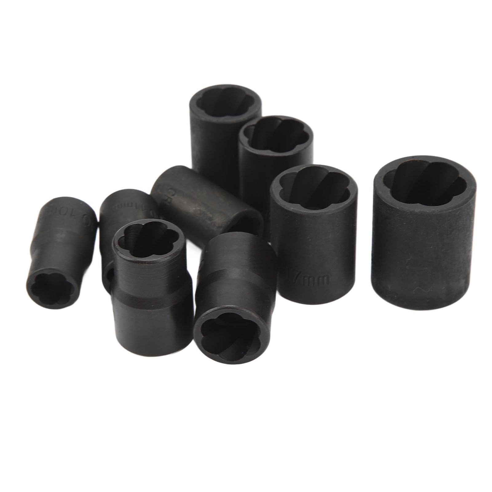 Zestaw nasadek udarowych Twist Narzędzie do wykręcania śrub 10 szt. 10 do 19 mm z prętem prostym 8 mm Napęd 3/8 cala do usuwania uszkodzonych zardzewiałych śrub Nakrętki Szpilki