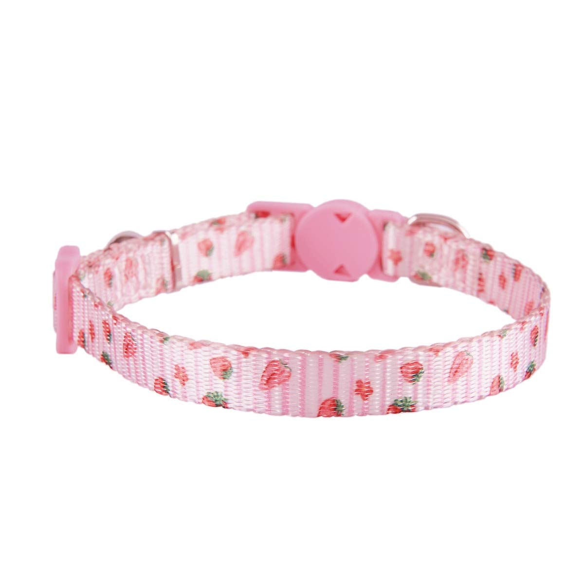 Paquete de 2 collares para gatos con campana, ajustable, floral, lindo collar de gato para gatos hembras