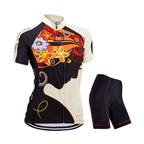 Image of Women's Short Sleeve Cycling Jersey Jacket Cycling Shirt Quick Dry Breathable Mountain Clothing Bike Top