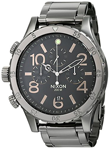 (jN\) Nixon Y 48-20 WI{g XeXX`[ NmOtEHb` One Size Polished Gunmetal/Lum