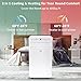 Uhome 12,000 BTU, 2024 New Portable Air Conditioner with Heat, 4-in-1 function Dehumidifier & Fan, Cools & Heats Space up to 450 Sq.ft, Remote Control and Window Kit Included, White