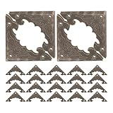 HAMPPLIES 100 Piezas Protectores de Esquinas Decorativos de Hierro para Cajas de Madera Protección Vintage para Bordes de Muebles y Cajas de Joyería Estilo Retro para Sala de Estar