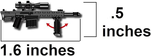 Miniatura 2 de Paquete de rifle de francotirador personalizado (P14) diseñado para minifiguras de ladrillo