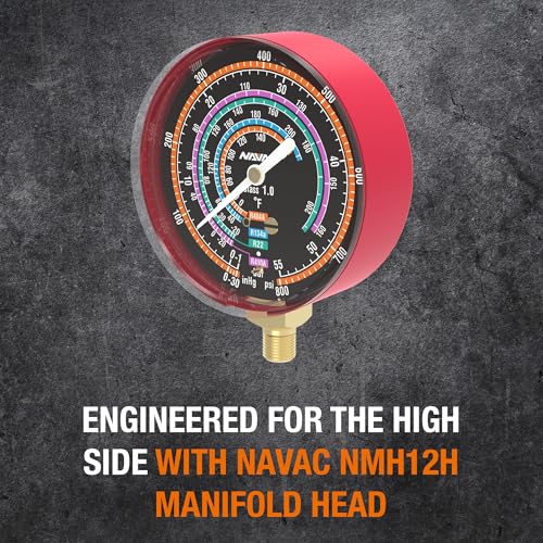Cabezal Manifold NAVAC NMH12H para Manómetros HVAC miniatura 2