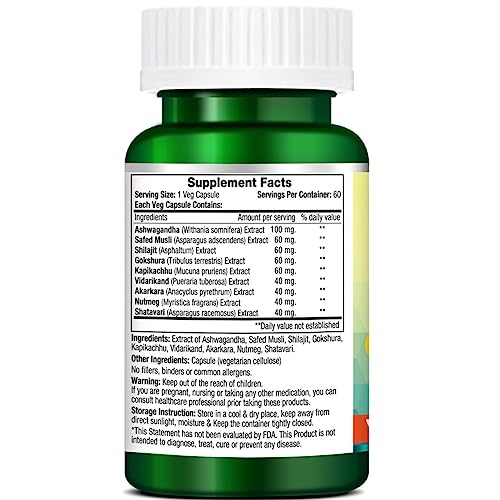 Morpheme Remedies Kohinoor Gold Plus (With Shilajit, Ashwagandha, Safed Musli, Mucuna, Tribulus) – 60 Veg Capsules - Image 2