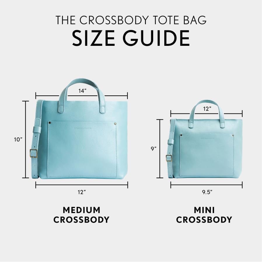 Bolso mediano crossbody tote de cuero Portland miniatura 5