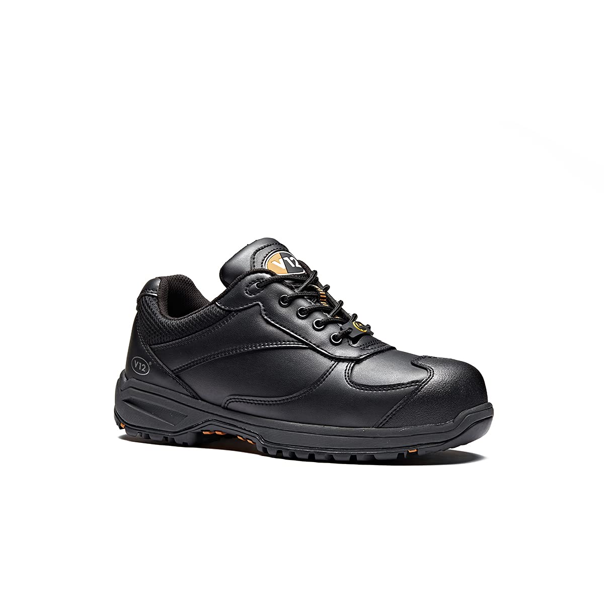 V12 Boost, Lightweight Vegan Men's Safety Trainer, Size 10, Black