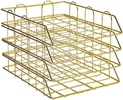 Osco Mesh-Briefablage Silber – Stapelbar, Kratzfest, Für A4 & Foolscap