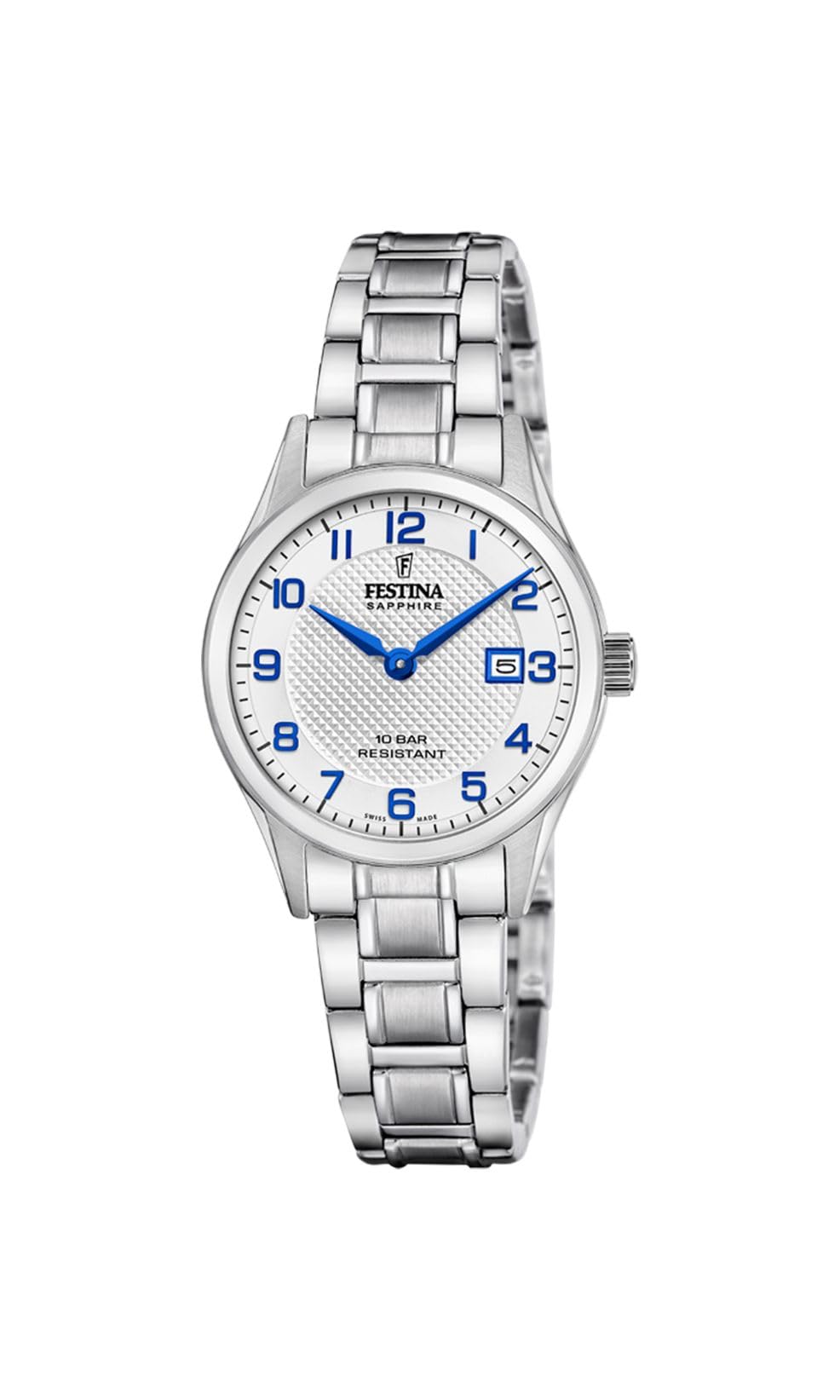 Festina Swiss Made Orologio Donna in Acciaio Inox. 316l Argentato