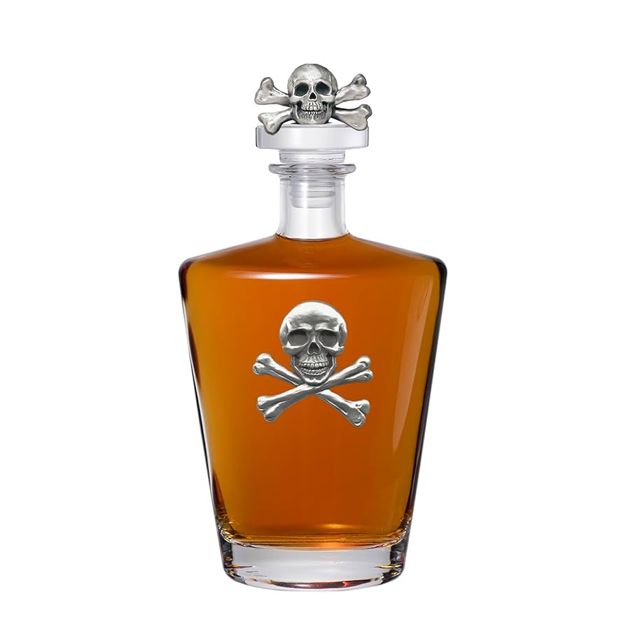 Amazon.com | Heritage Pewter Skull & Cross Bones Royal