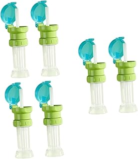 SAFIGLE 6 Pçs Chapéu De Palha Do Bebê Portátil Palha Silicone Tampas De Garrafa De Palha Com Palha Tampa De Garrafa De Bebida Da Criança Tampa De Canudinho Garrafa De Alimentação Suco