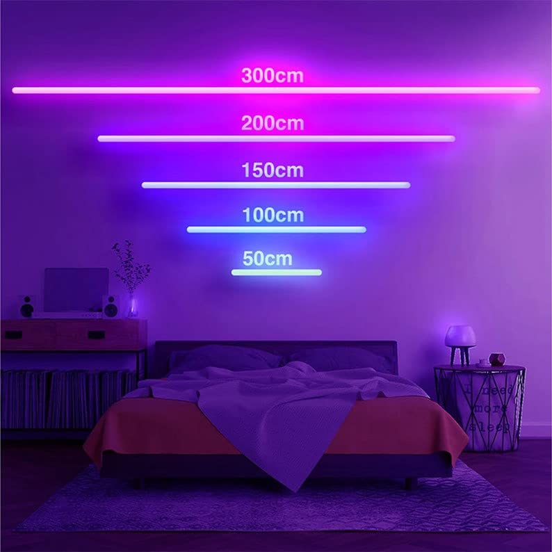 Insegna Al Neon Personalizzata Con LED - Decorazione Luminosa Per Parete - Scegli Colore, Testo E Dimensione (40-150cm)
