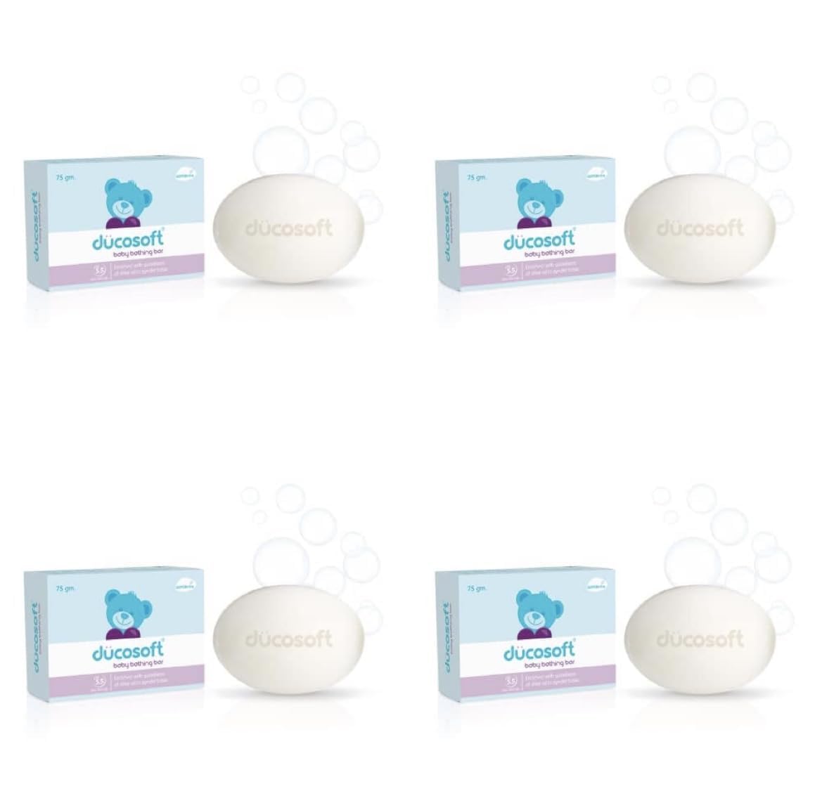 Du_cosoftt Baby Moisturising Bathing Bar Soap for All Skin Types 75gm (Pack of 4)-image-42