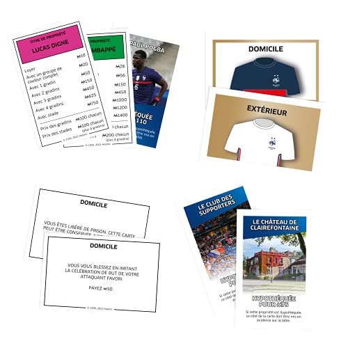 WINNING MOVES MONOPOLY EQUIPE DE France DE FOOT FFF Federation Française de Football Jeu de société 6 joueurs Version française - vue 6