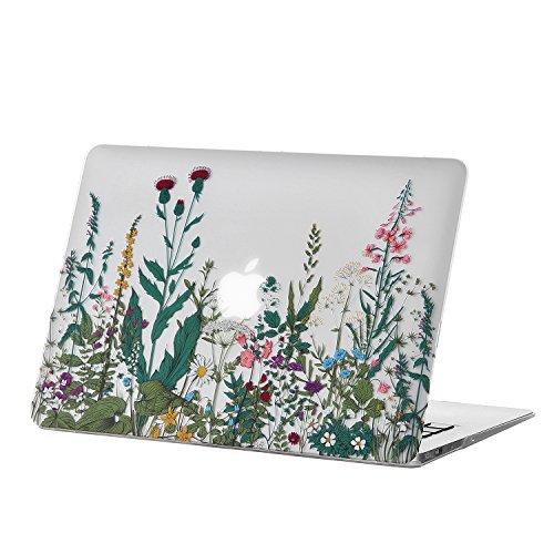 Image of MacBook Pro 15 inch Case (2012-2015 Release), 3D Effect Matte Clear See Through Hard Case Cover Only Compatible Pro 15.4 inch with Retina Display (Model: A1398, NO CD-ROM Drive) - Garden Flowers