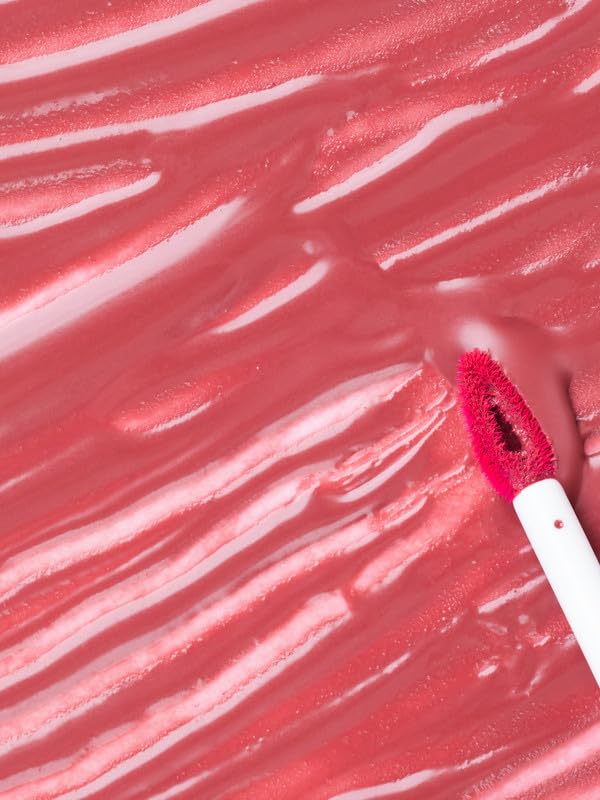 Image of La Nin Skinny Dip Peptide Infused Lip Oil Secret Crush | Rose Pink Shade for Women | Deep Hydration Lip Oil | Plumping Glossy Lip Care | 6 ml