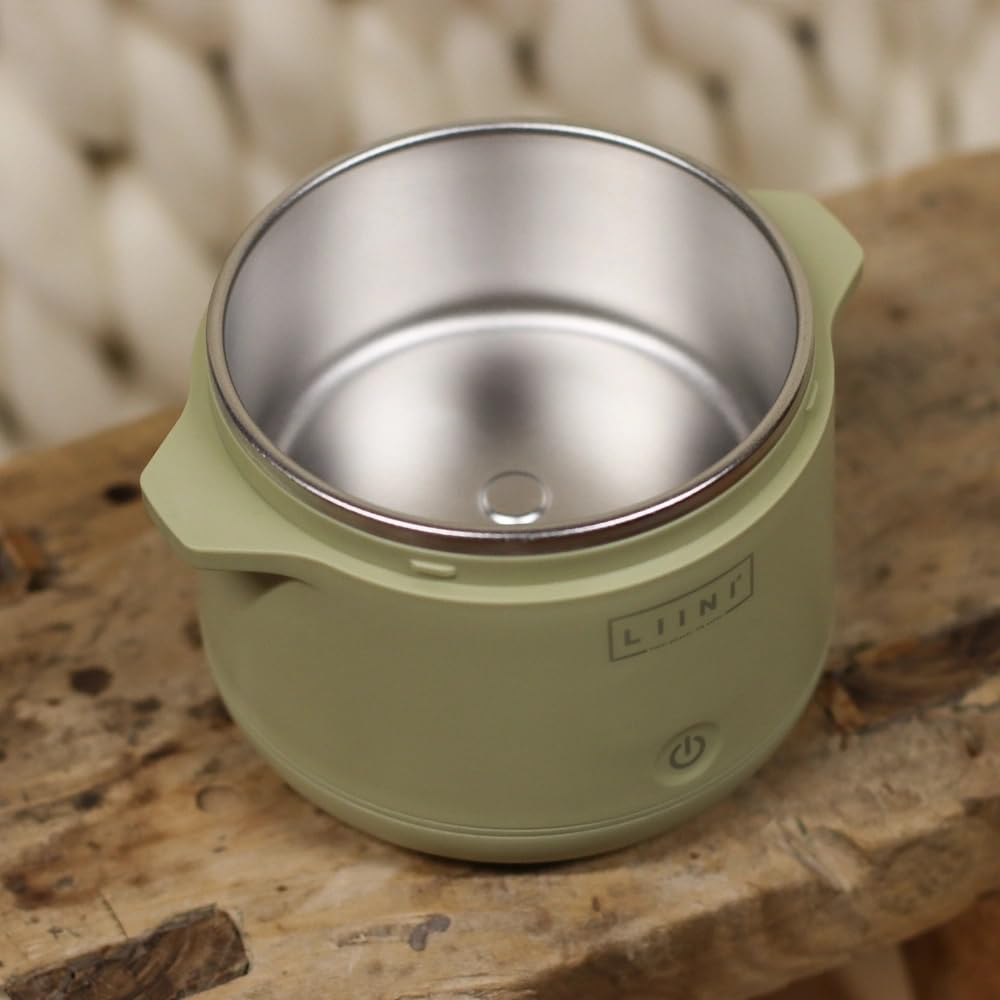 LIINI 1.0 PRO Breiwärmer olive - Akku Babybreiwärmer, 50W, USB-C, BPA-frei