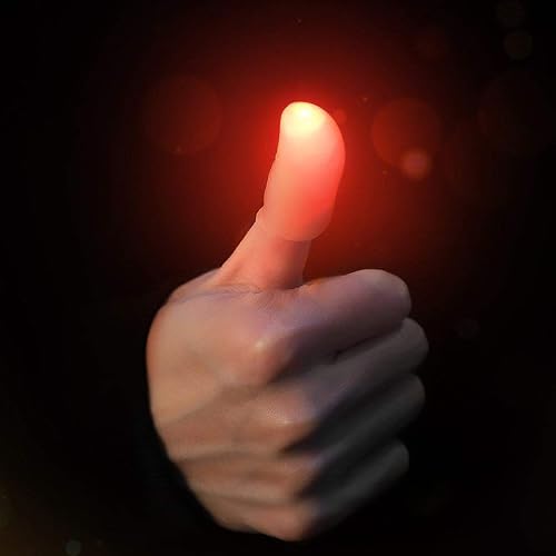 Miniatura 2 de NUOBESTY Juego de 15 luces para los dedos, cubierta para dedos, juguete de truco, puntas para pulgar, juguete espeluznante, accesorios de