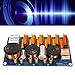 ASHATA 2 Way Speaker Crossover, Speaker Audio Frequency Divider, Frequency Distributor Divider, 2 Way Speaker Audio Crossover Filter, for Conference, Stage Speakers