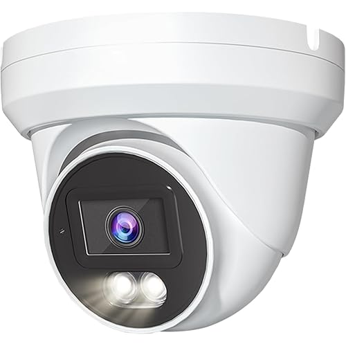 Marquis 8MP 24/7 Full-Color HD TVI/CVI/AHD/CVI Turret Dome with Sony-Starvis CCTV Security Camera, Outdoor Color Night Vision Waterproof Analog Surveillance Camera 2.8mm Lens (Require 8MP DVR)…