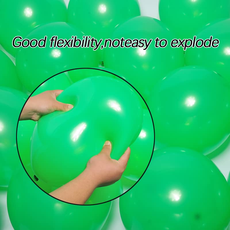 Image of 300 Pack Green Balloons 12 inch Green Latex Party Balloon Bulk for Various Party Events Decorations