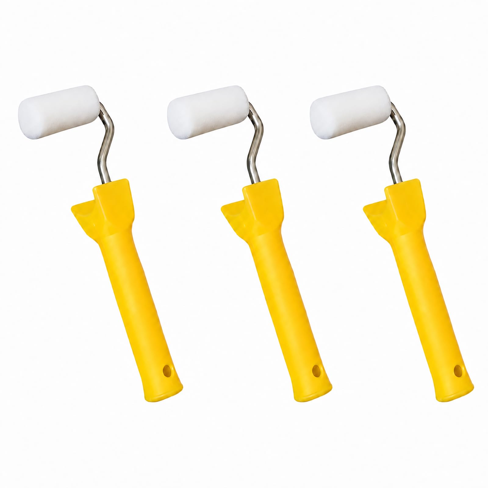 3-Pack Small Paint Roller, Mini Paint Roller with 2 Inch Head,20 cm Handles, Small Rollers for Painting, DIY Painting Tools, Furniture Touch-ups