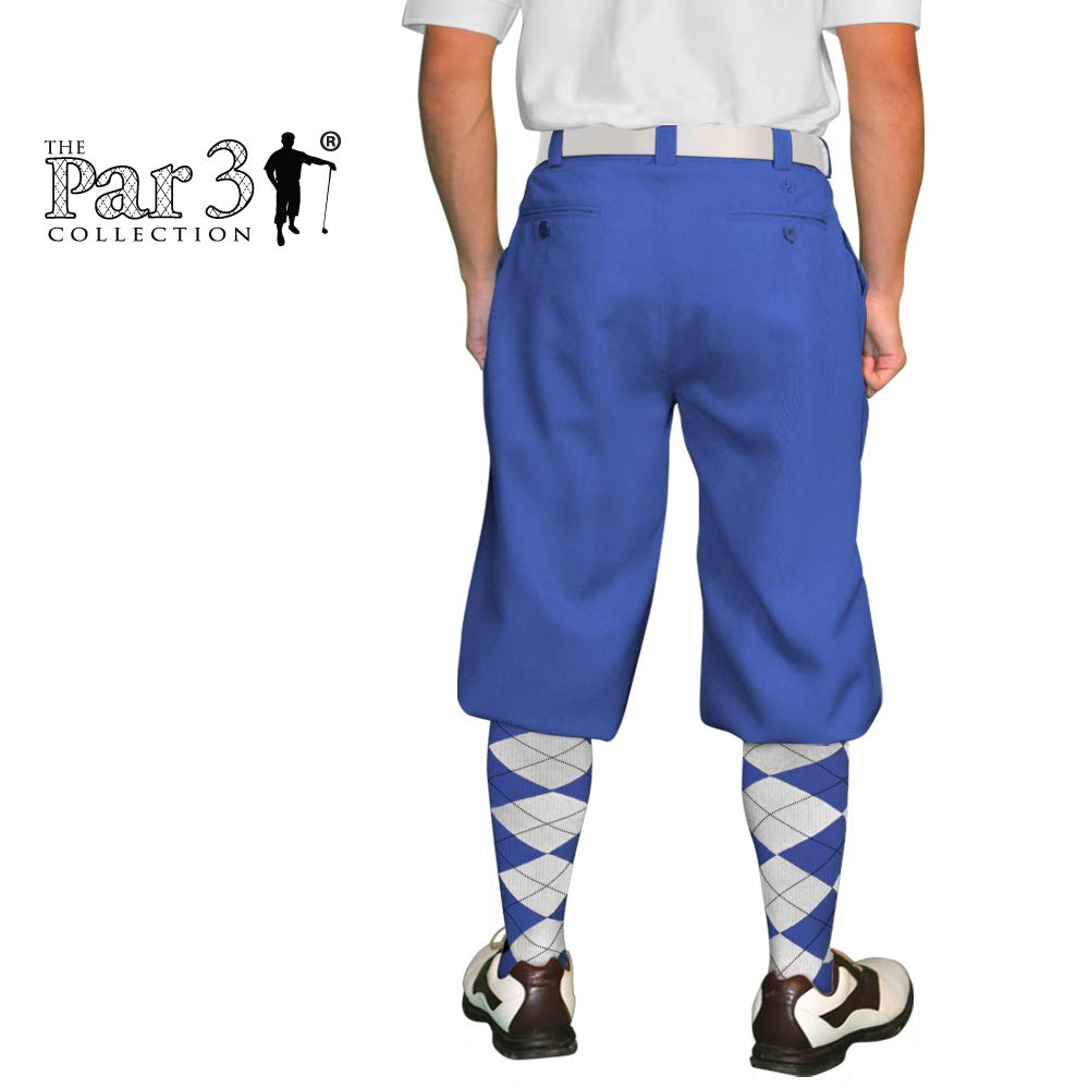 Golf Knickers Royal Microfiber (Plus Fours) for Men - 46