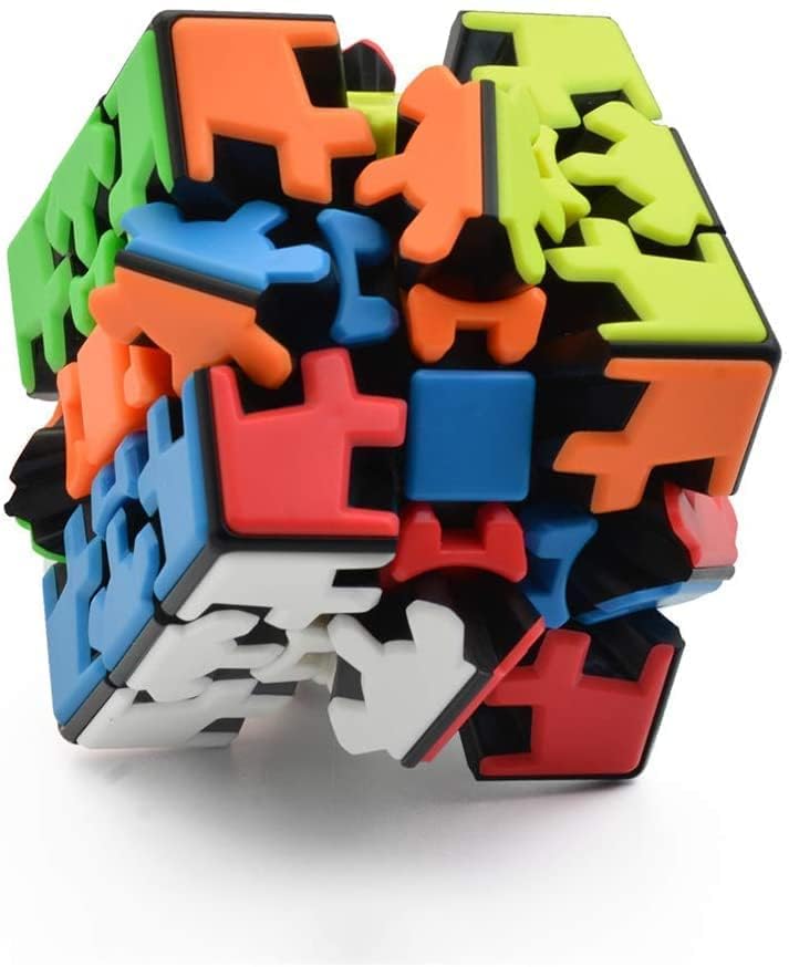 3x3 Stickerless Cube Speed Cube Magic Cube Toy for Kids & Adults Magic Speedy Stress Buster Brainstorming Puzzles Cube (Multicolor)