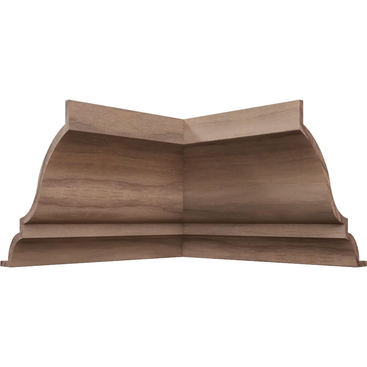 Moulure de couronne en noyer massif Americraft WM48 MiterLink pour coin intérieur