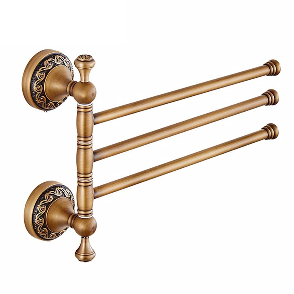 Barre de serviette rotative pliante en cuivre CRODY pour optimiser la douche