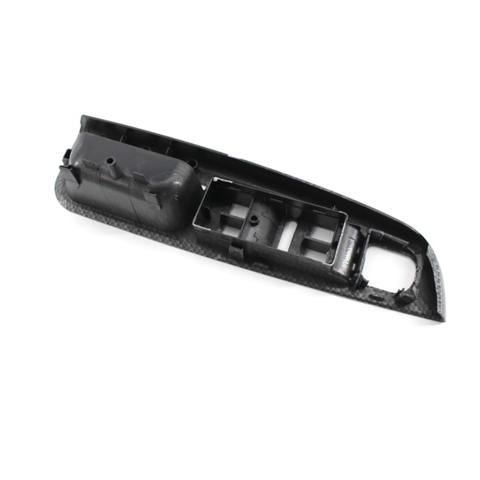 KEBJSBGTD Side Grab Handle Carbon Fiber Door Window Switch Control Panel Cover Trims Frame for Je&TTA MK5 Golf 5 2005-2009 Cars Doors Handles