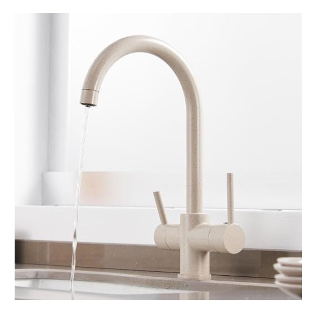 Kitchen Faucets Mixer Drinking Faucet Kitchen Sink Tap Water Tap XT-122(Beige)