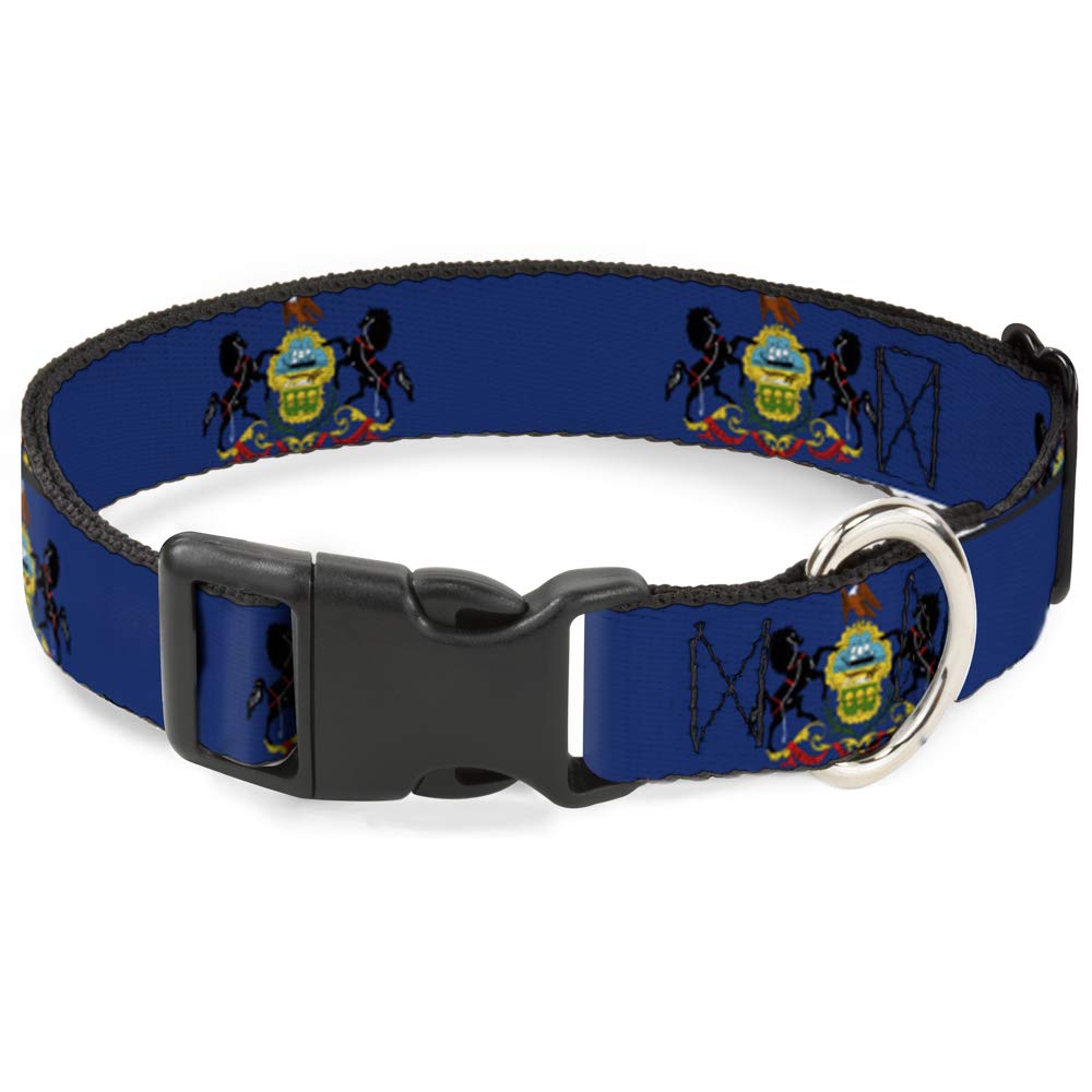 Collar Bandera de Pensilvania plástico clip cuello estrecho pequeño marca Buckle Down